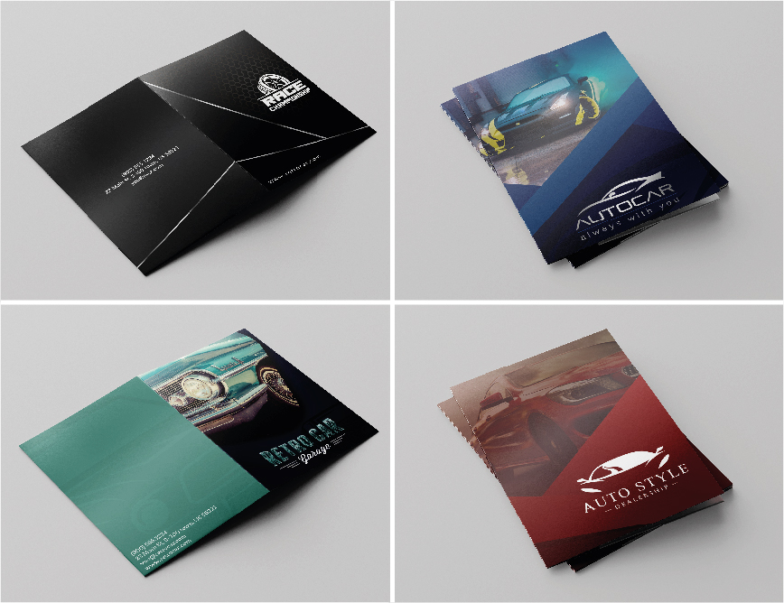 Car Dealerships Presentation Folder Templates