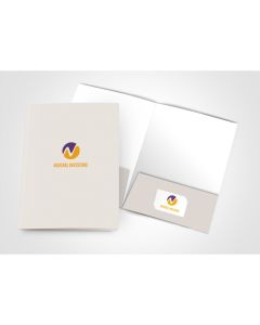 130Lb Uncoated Cover Presentation Folder