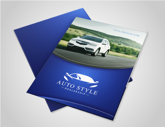 Car Dealerships Presentation Folder Templates