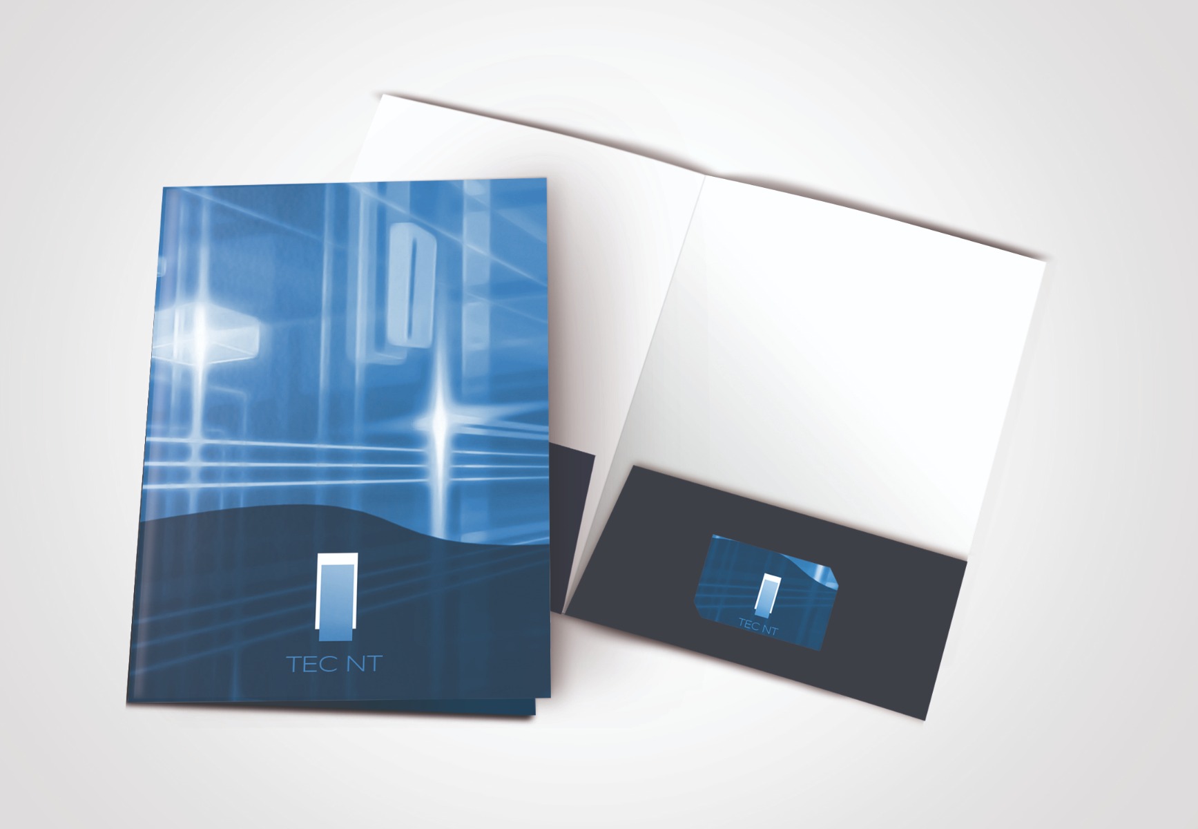Personalized Presentation Folders With Business Card Slots
